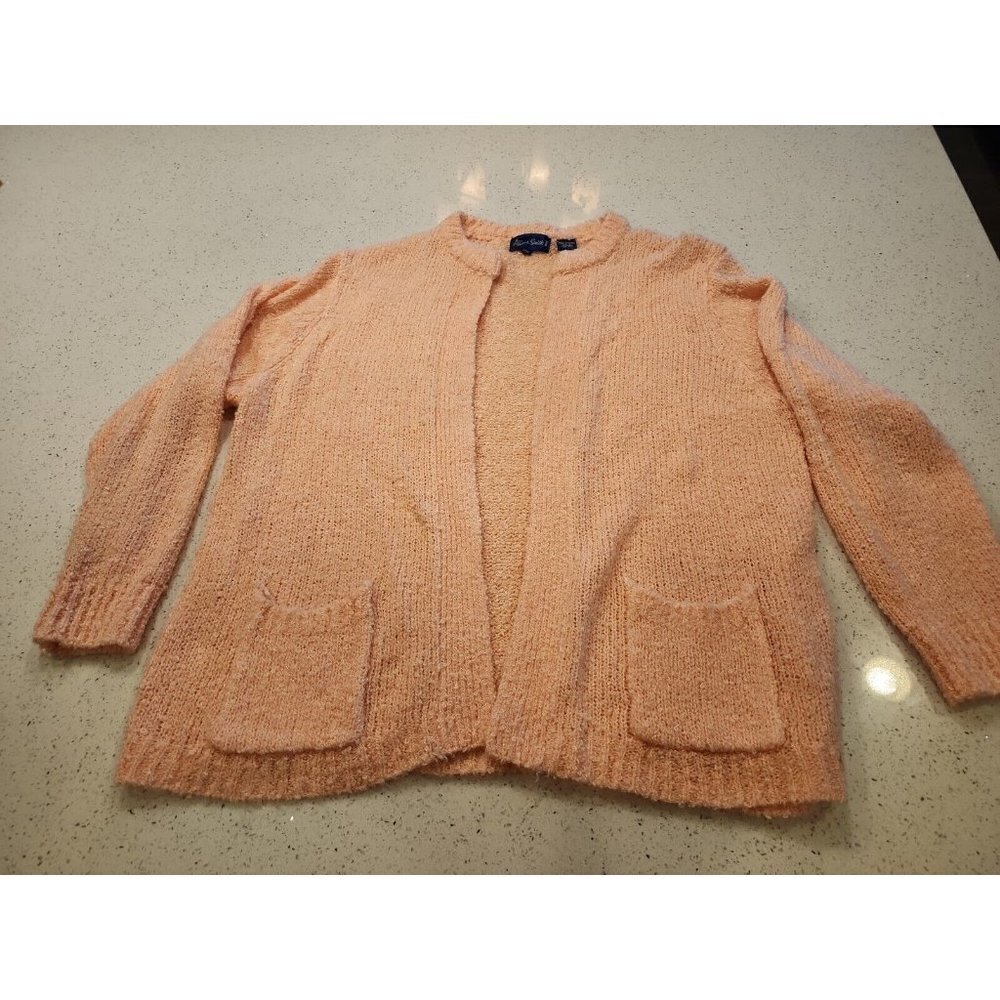 Allison Smith Cardigan Sweater 22/24 Peach Vintage